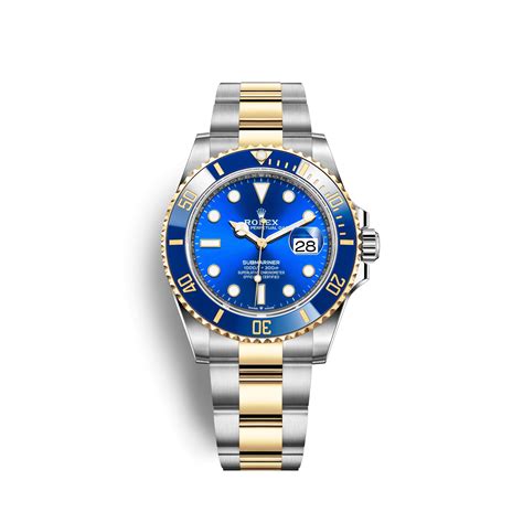 rolex submariner two tone diamond dial|rolex 126613lb 0002.